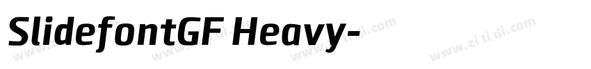SlidefontGF Heavy字体转换